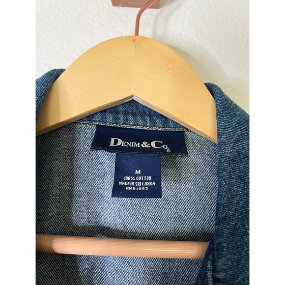 Vintage Denim & Co Jean Jacket Casual Timeless Effortless Cool Size Medium - Picture 2 of 5